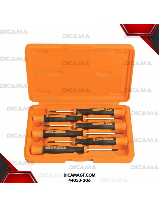DESARMADOR JGO 6 PZS PARA ELECTORNICA TRAMONTINA 44053-206