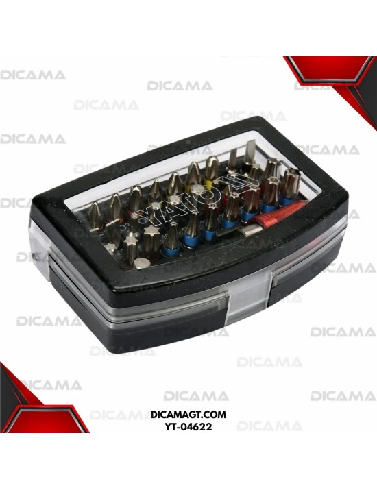 DESARMADOR JGO 22 PZS PUNTAS MIXTAS YATO YT-04622