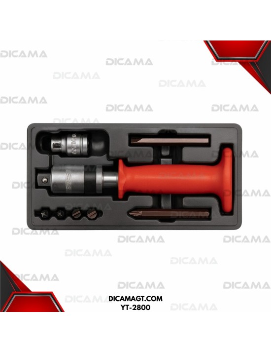 DESARMADOR DE IMPACTO 8 PCS EGORNOMICO YATO YT-2800