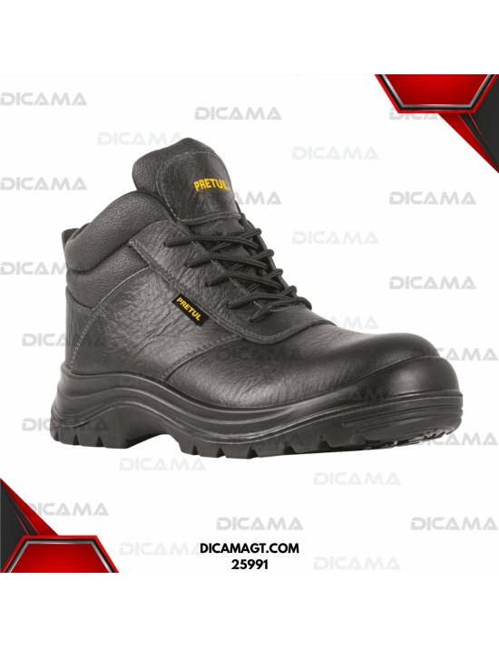 ZAPATO INDUSTRIAL NEGRO #26 CON CASQUILLO DE ACERO PRETUL 25991