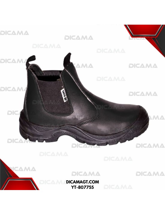 ZAPATO BOTA DE CUERO INDUSTRIAL NEGRO #43 YATO YT-807755