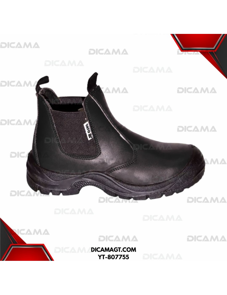 ZAPATO BOTA DE CUERO INDUSTRIAL NEGRO #43 YATO YT-807755