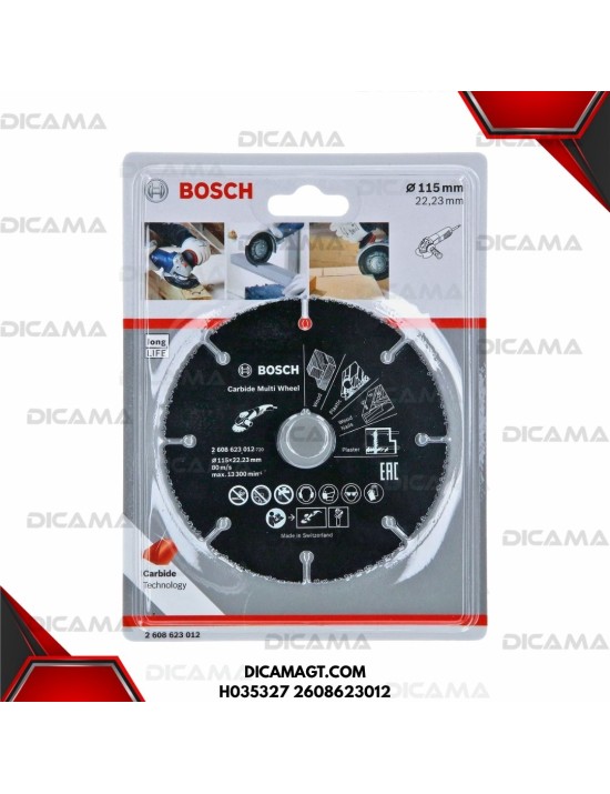 DISCO 4 1/2 CORTE METAL MADERA,PISOS MULTIMATERIALES BOSCH H035327 2608623012