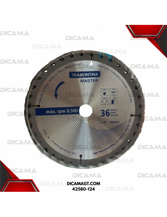 DISCO 7 1/4 MADERA 24D TRAMONTINA 42580-124