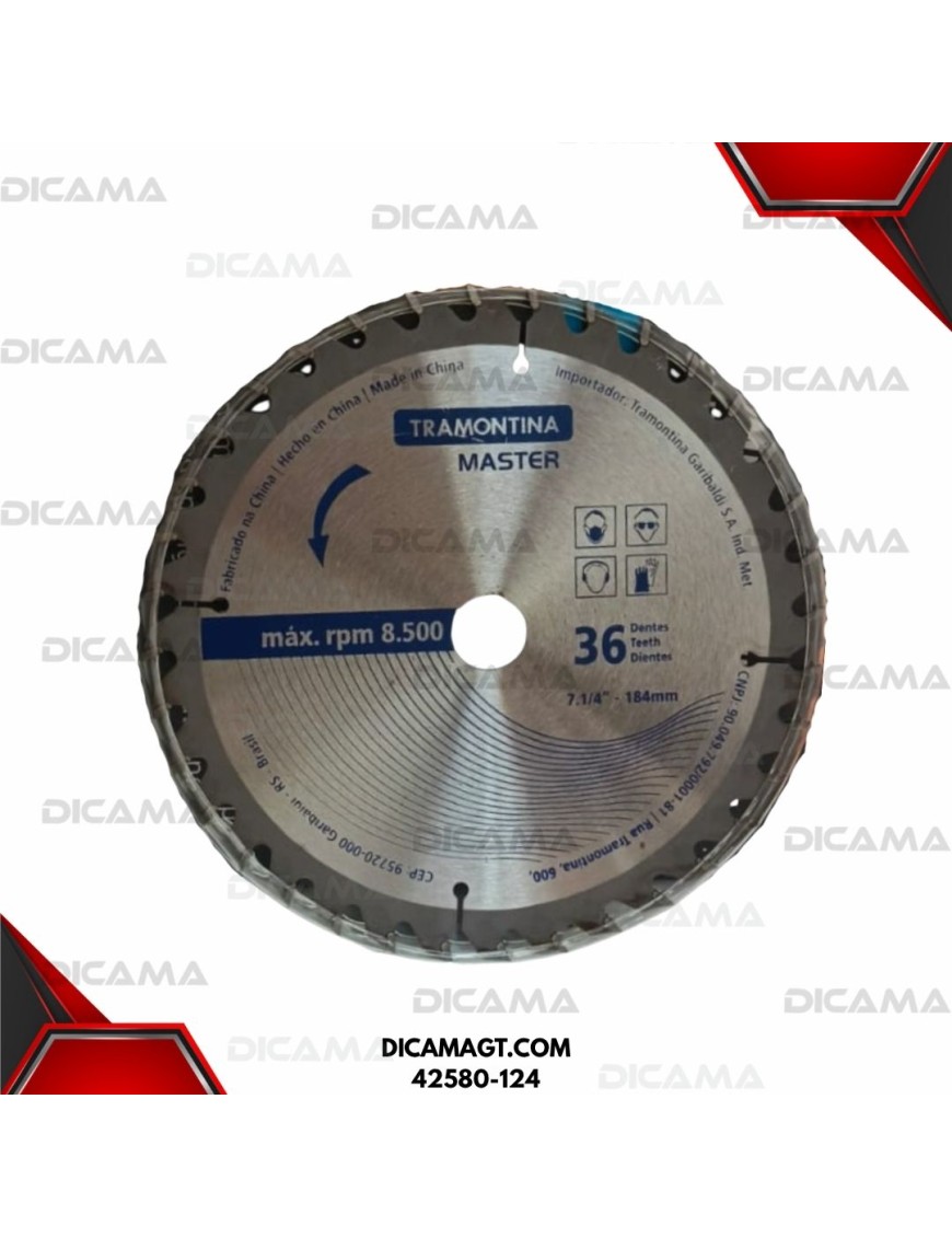 DISCO 7 1/4 MADERA 24D TRAMONTINA 42580-124