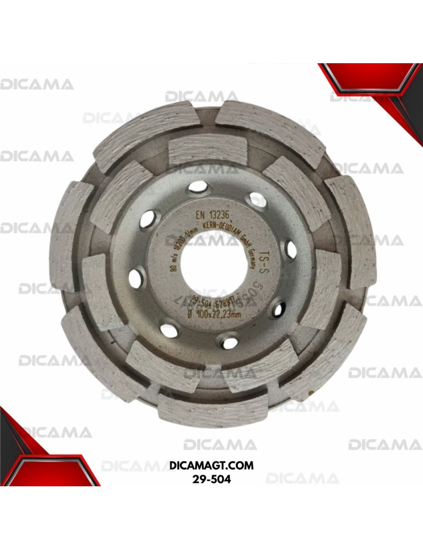 DISCO 4 COPA DE DIAMANTE DE DOBLE FILA KERN DEUDIAM 29-504
