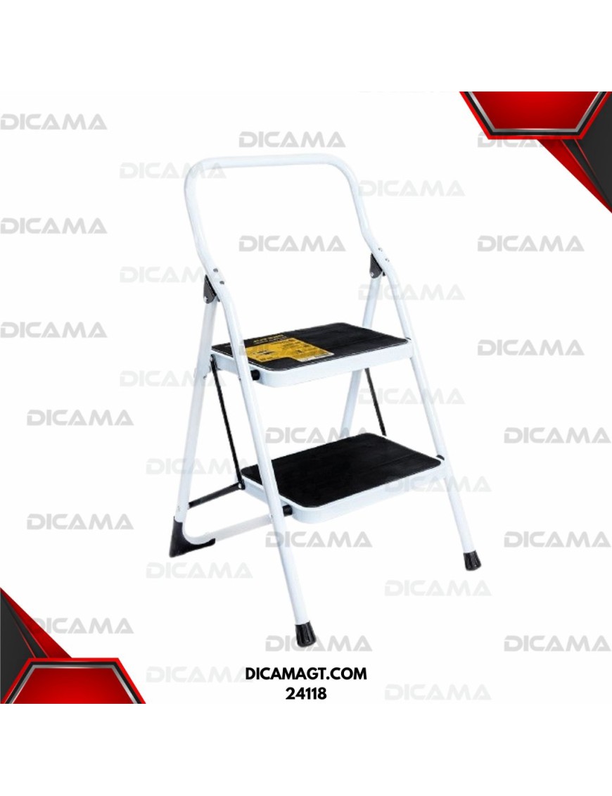 ESCALERA TUBULAR PLEGABLE 2 ESCALON PRETUL 24118