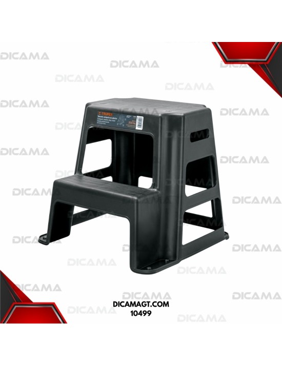 ESCALERA PLASTICA DE 2 ESCALONES TABURETE TRUPER 10499