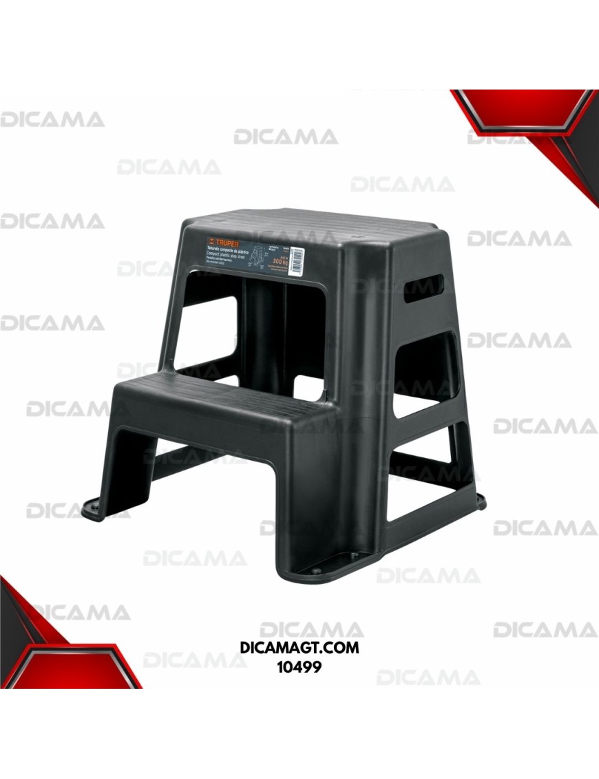 ESCALERA PLASTICA DE 2 ESCALONES TABURETE TRUPER 10499