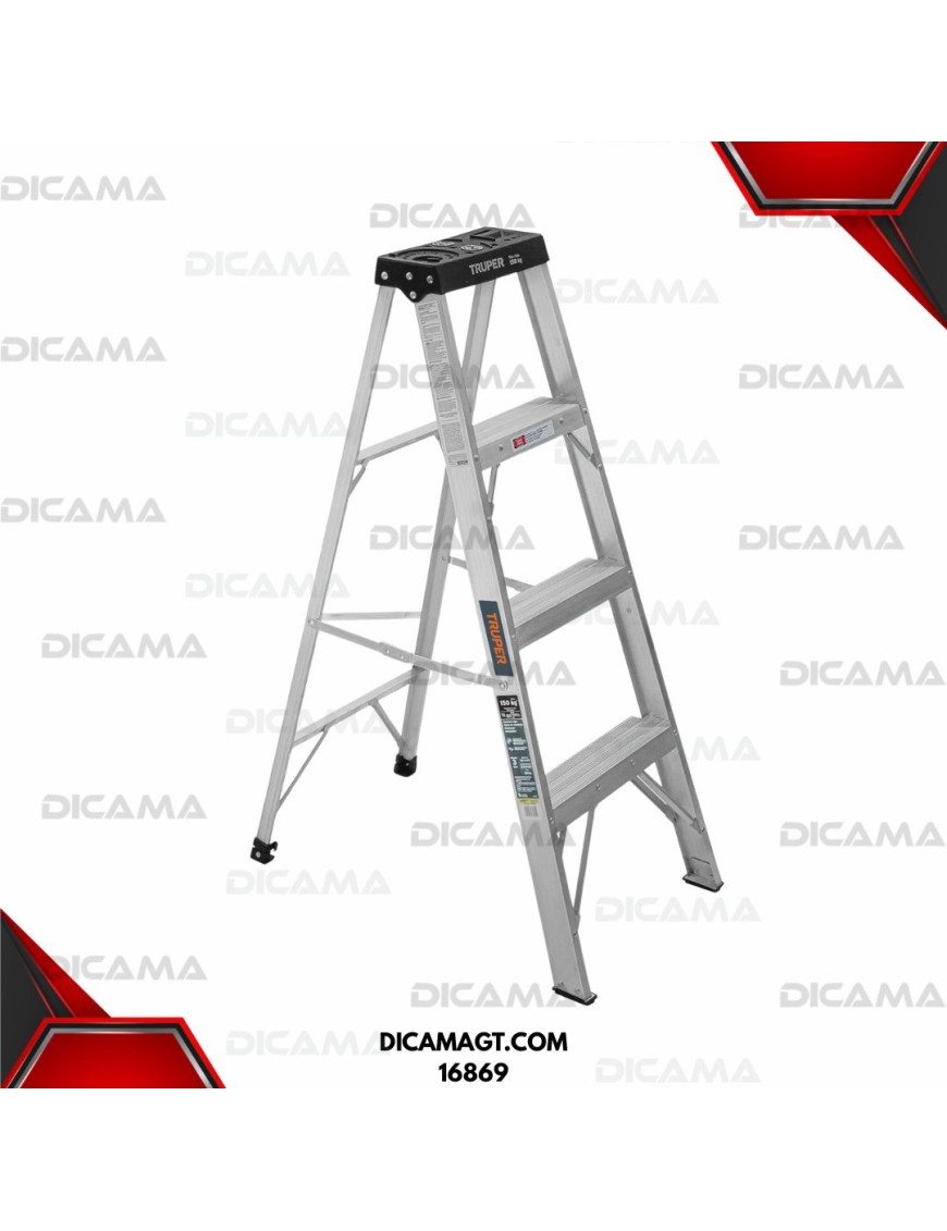 ESCALERA ALUMINIO DE TIJERA 3 ESCALONES TRUPER 16741