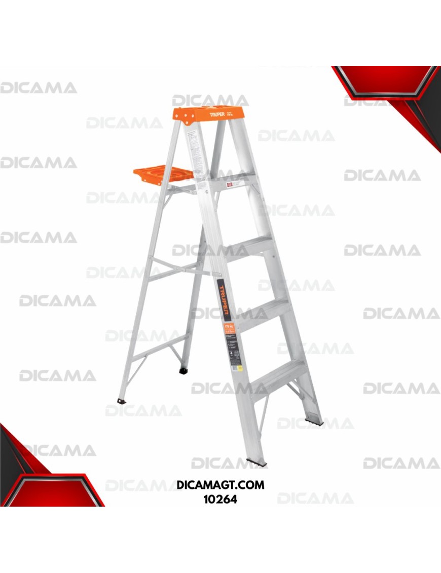 ESCALERA ALUMINIO DE TIJERA 4 ESCALONES TRUPER 10264