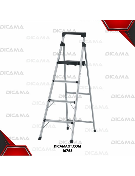 ESCALERA ALUMINIO DE TIJERA 4 ESCALONES TRUPER 16765