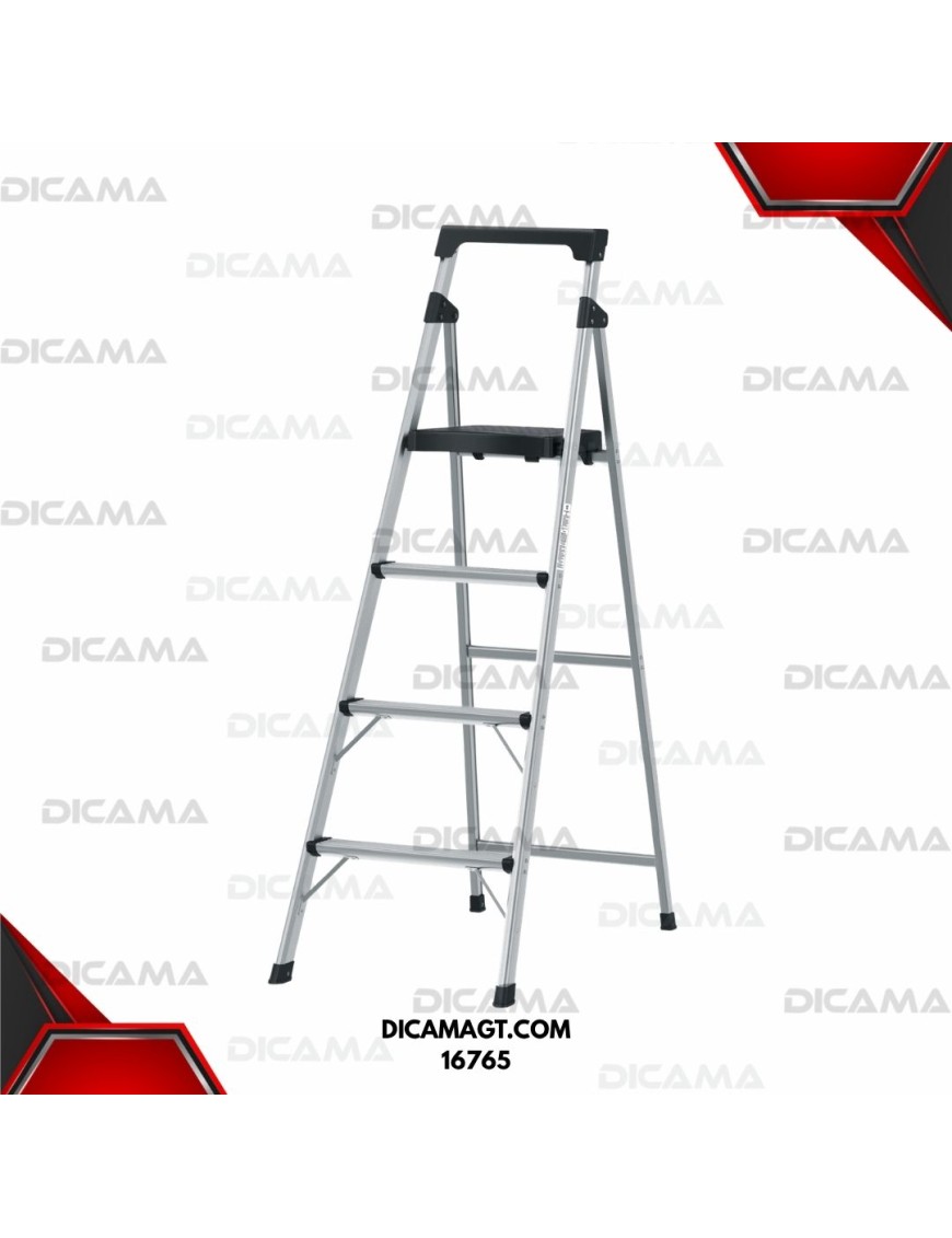 ESCALERA ALUMINIO DE TIJERA 4 ESCALONES TRUPER 16765