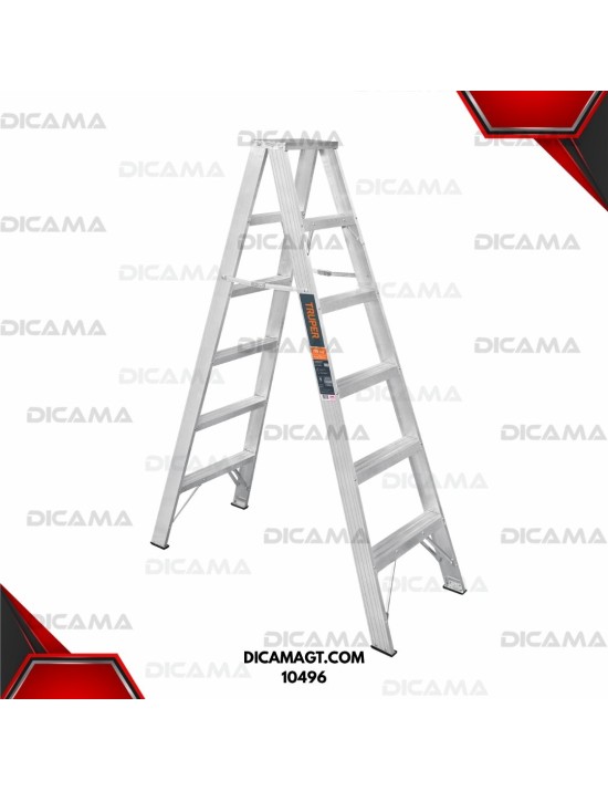 ESCALERA ALUMINIO DE TIJERA 5 ESCALONES DOBLE TRUPER 10496