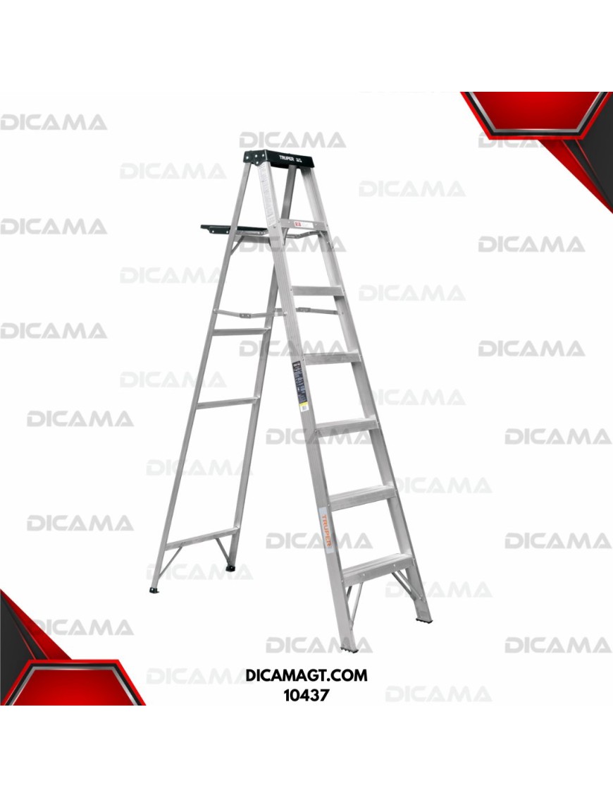 ESCALERA ALUMINIO DE TIJERA 6 ESCALONES TRUPER 10437