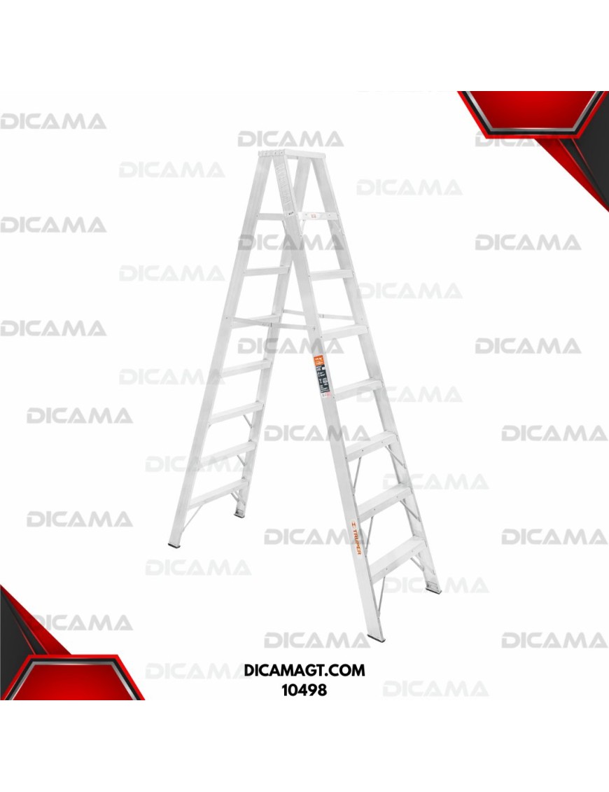 ESCALERA ALUMINIO DE TIJERA 7 ESCALONES DOBLE TRUPER 10498