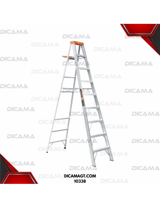 ESCALERA ALUMINIO DE TIJERA 8 ESCALONES TRUPER 10338