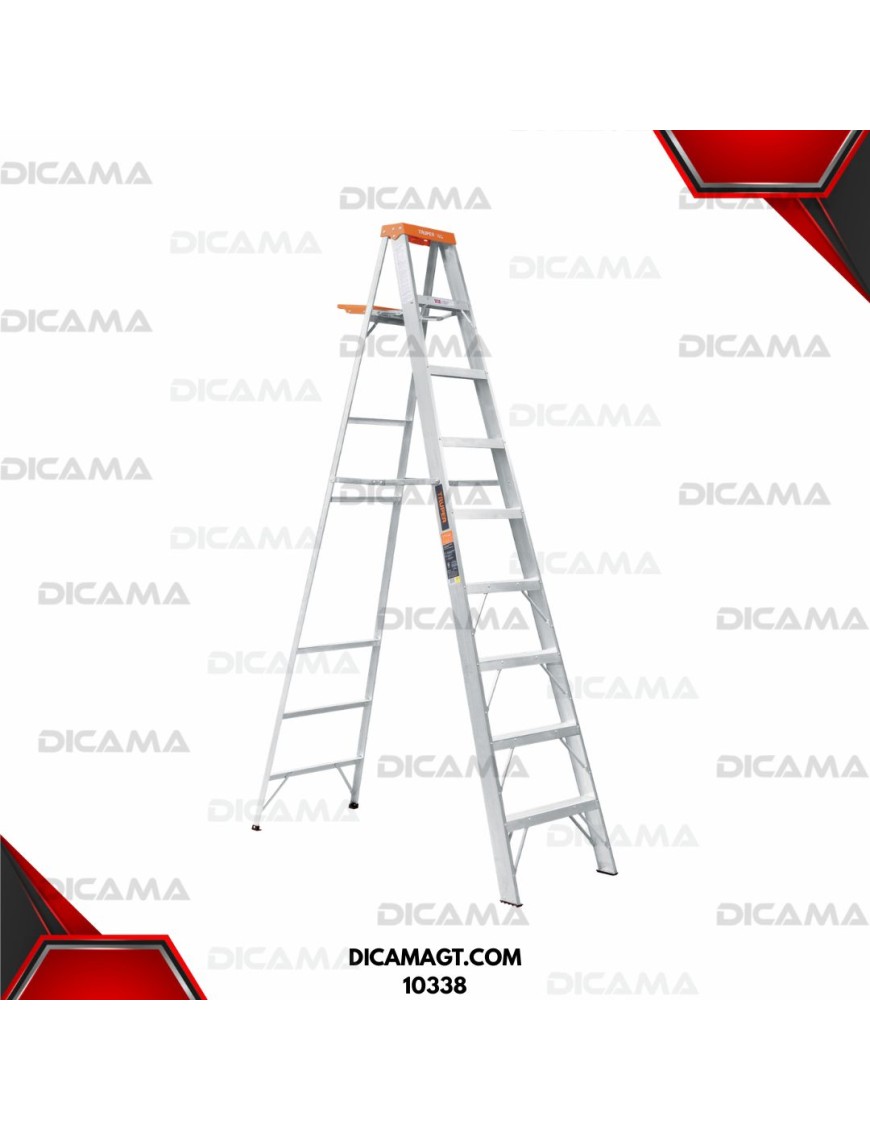 ESCALERA ALUMINIO DE TIJERA 8 ESCALONES TRUPER 10338