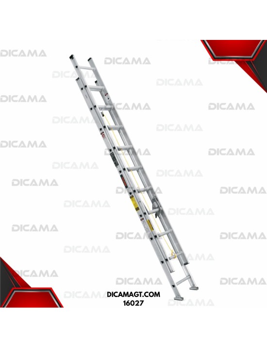 ESCALERA ALUMINIO EXTENSION 20 ESCALONES 6.10MTS TRUPER 16027