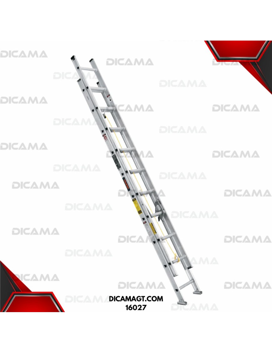 ESCALERA ALUMINIO EXTENSION 20 ESCALONES 6.10MTS TRUPER 16027