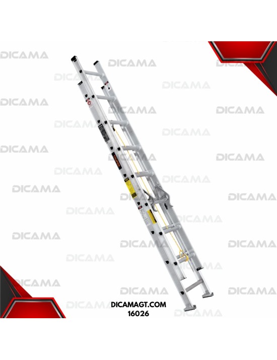 ESCALERA ALUMINIO EXTENSION 16 ESCALONES 4.88 METROS TRUPER 16026