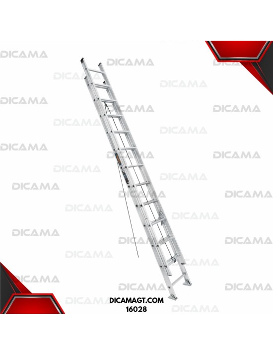 ESCALERA ALUMINIO DE EXTENSION 24 ESCALONES TRUPER 16028