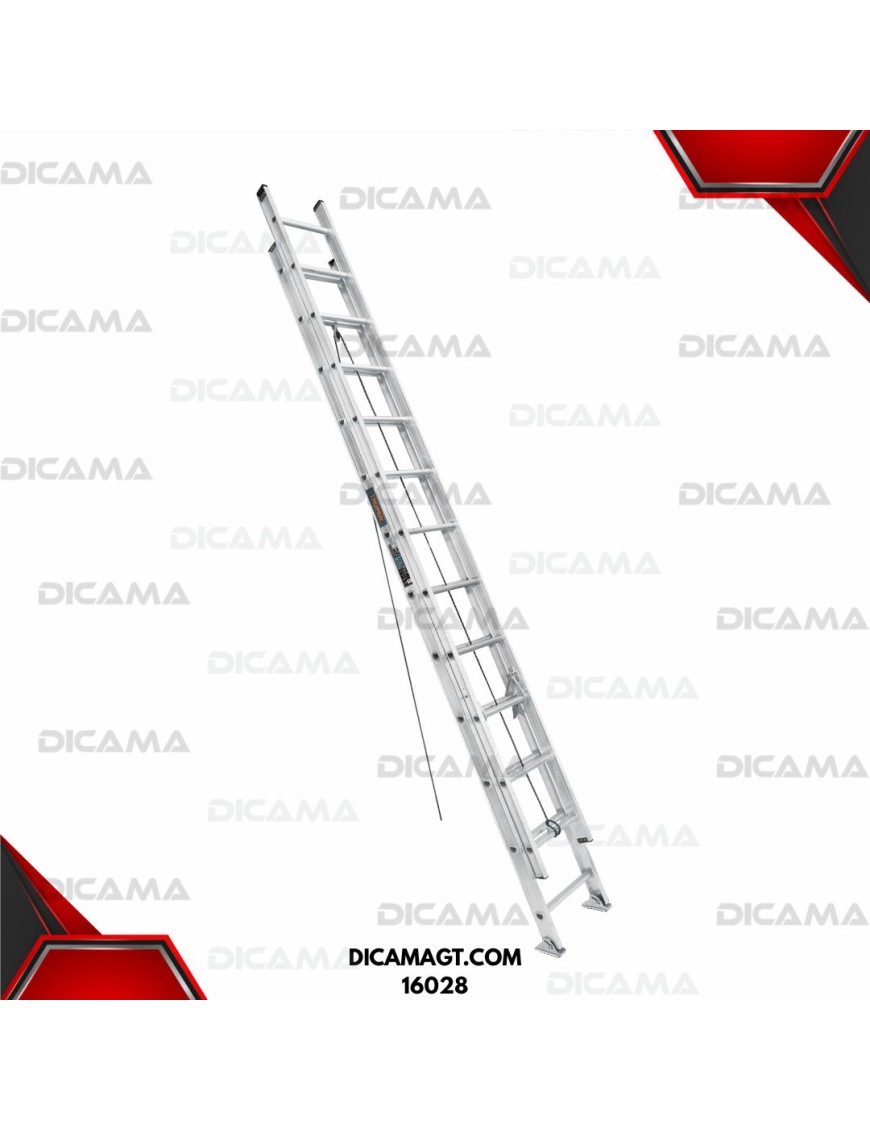 ESCALERA ALUMINIO DE EXTENSION 24 ESCALONES TRUPER 16028