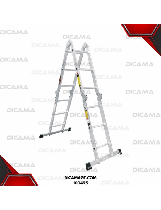 ESCALERA ALUMINIO DE  MULTIPOSICION 12 ESCALONES TRUPER 100495
