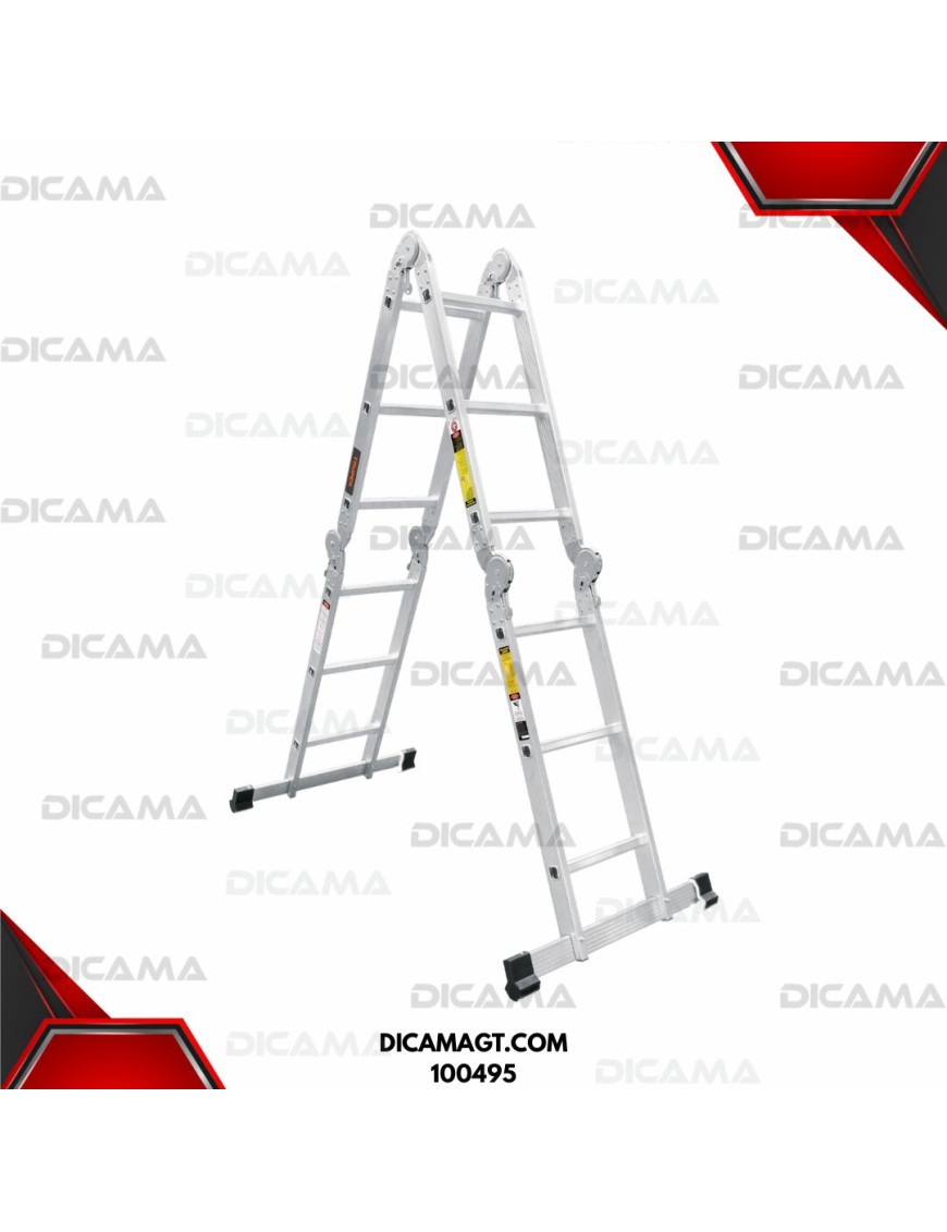 ESCALERA ALUMINIO DE  MULTIPOSICION 12 ESCALONES TRUPER 100495