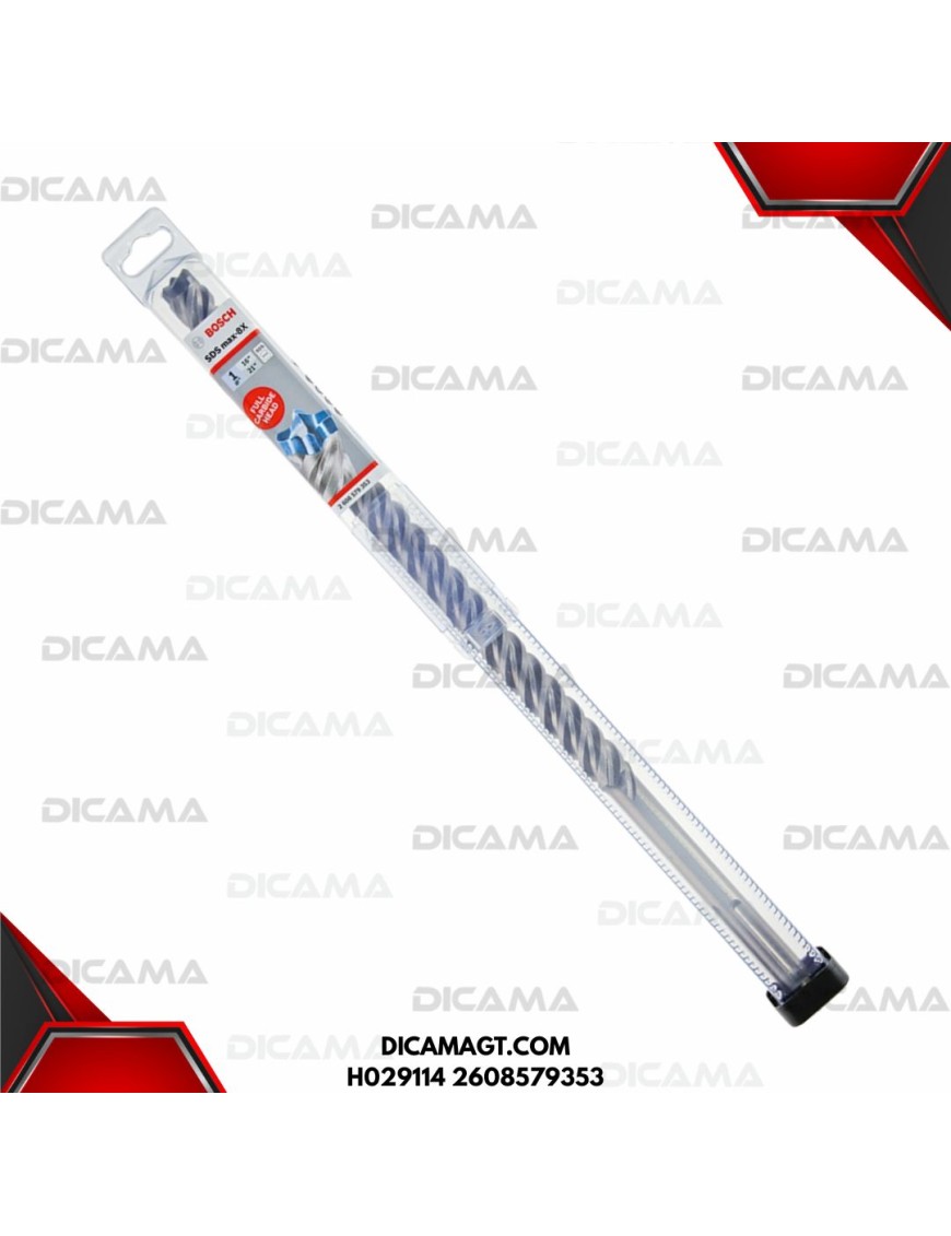 BROCA 8X SDS-MAX 1 X 16 X 21 BOSCH H029114 2608579353