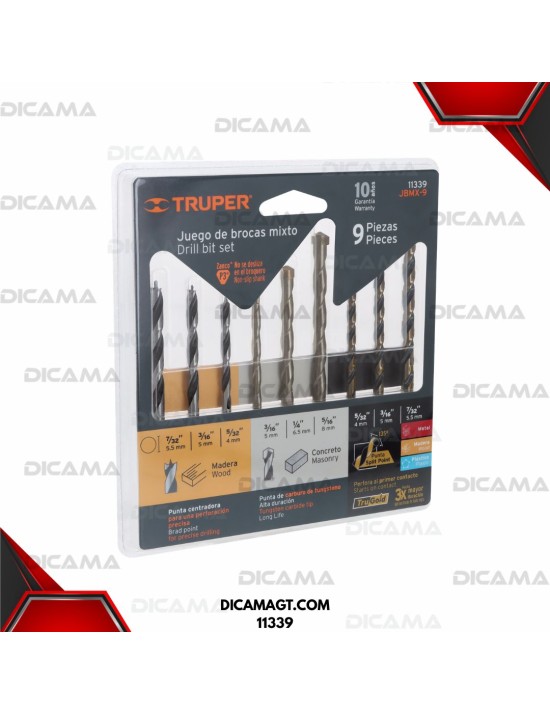 BROCAS JUEGO 9 PZAS TRUPER 11339