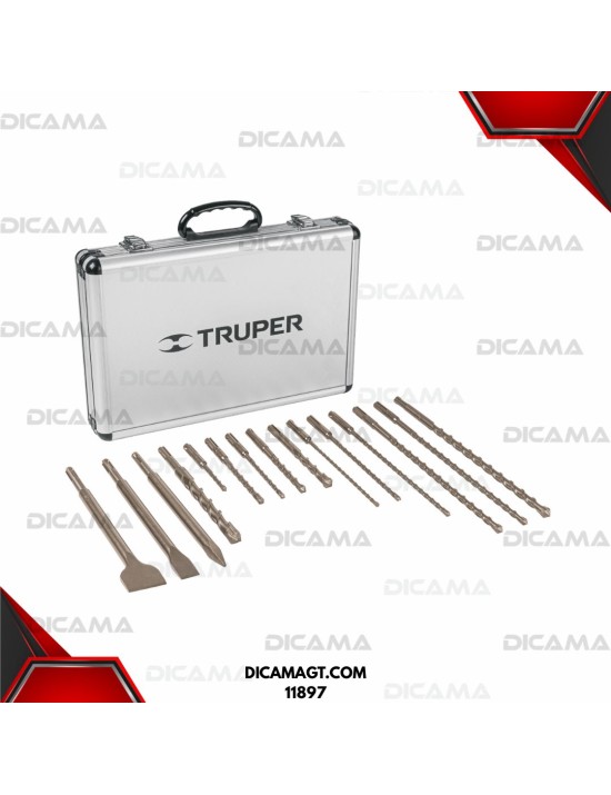 BROCAS JUEGO 12 PZAS Y 3 CINCELES 15 PZAS TRUPER 11897