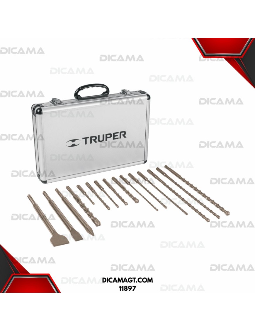 BROCAS JUEGO 12 PZAS Y 3 CINCELES 15 PZAS TRUPER 11897