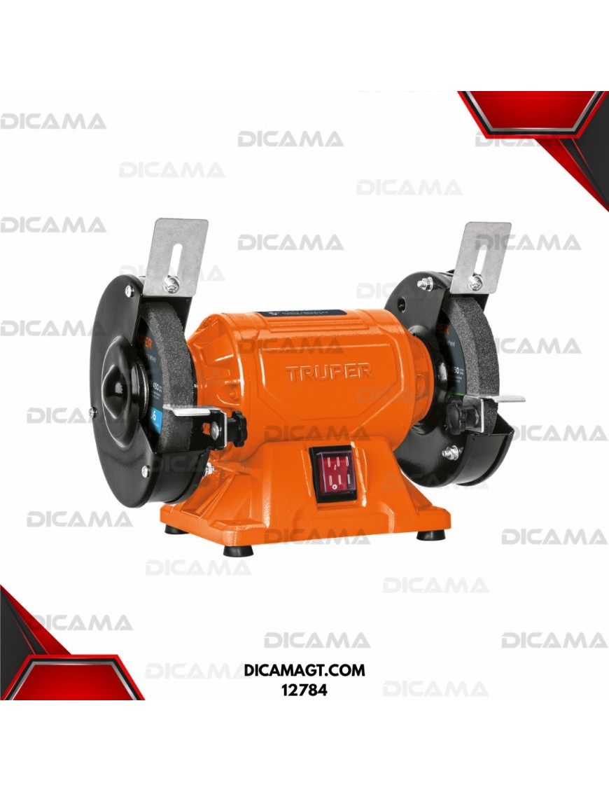 ESMERIL DE BANCO 5 1/4 HP MOTOR 185WATTS TRUPER 12784