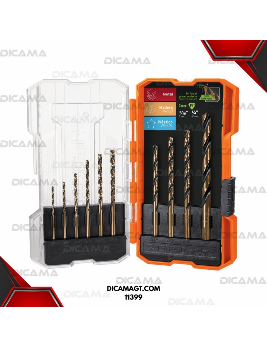 BROCAS JUEGO 10 PZAS  HSS 5% COBALTO TRUPER 11399