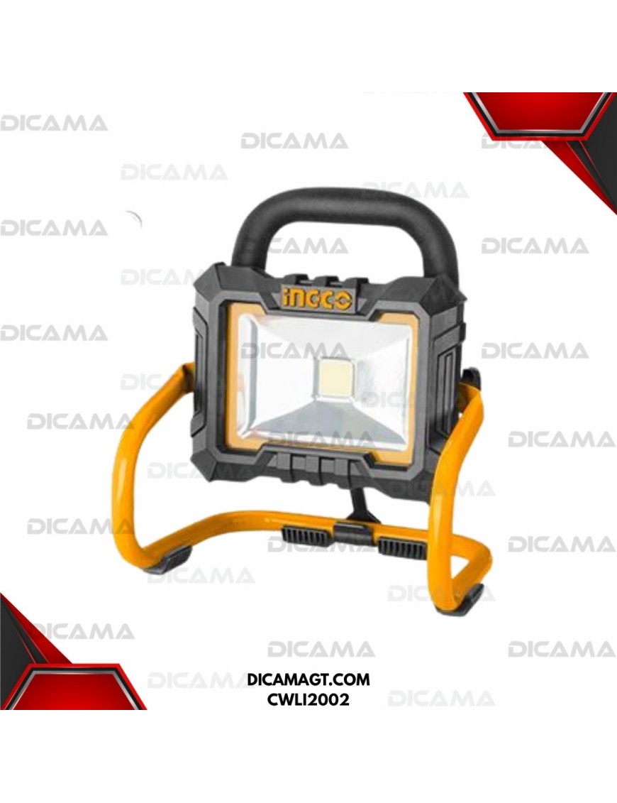 LAMPARA DE TRABAJO INALAMBRICA 20VDC SIN BATERIA INGCO CWLI2002