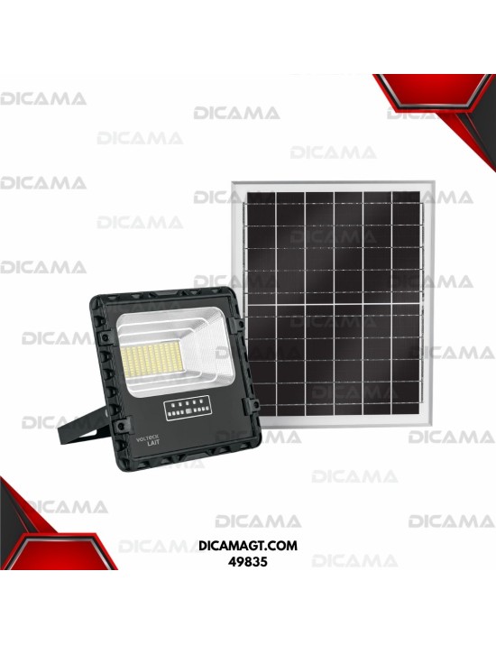 REFLECTOR LED 60 WATTS CON PANEL SOLAR VOLTECK 49835