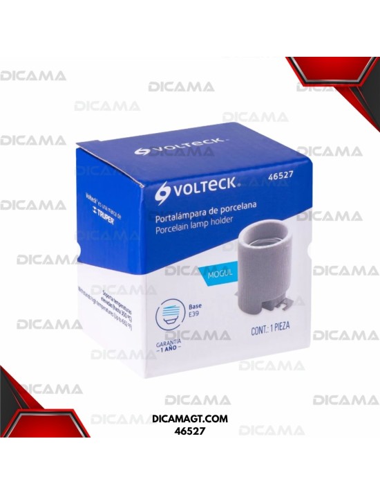 SOQUET DE PORCELANA BASE TIPO MOGUL (E39) VOLTECK 46527