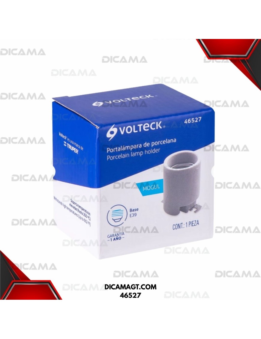 SOQUET DE PORCELANA BASE TIPO MOGUL (E39) VOLTECK 46527