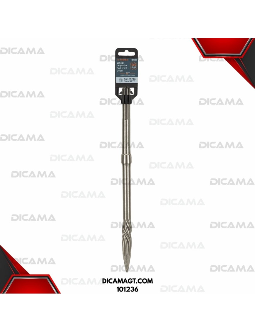 CINCEL DE PUNTA SDS MAX DE 16 TRUPER 101236