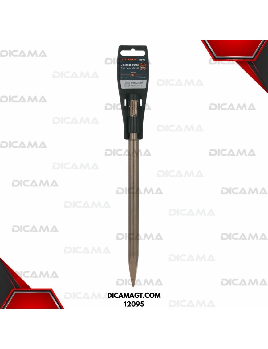 CINCEL DE PUNTA A SDS PLUS DE 10 TRUPER 12095