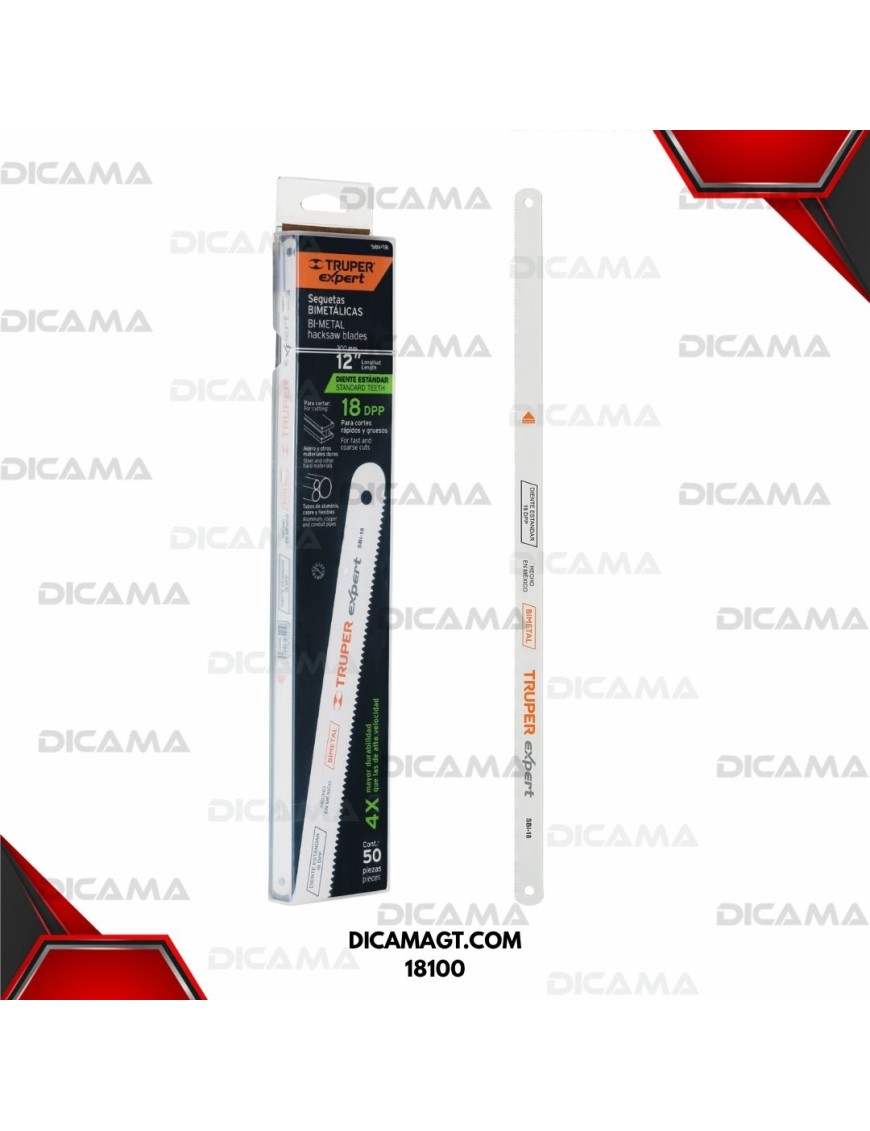 SIERRA BIMETALICA DE 12  18 DPP (SEGUETA) TRUPER 18100