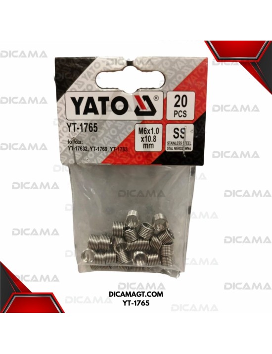 REPARADOR DE ROSCAS (M6X1.0X10.8MM) YATO YT-1765