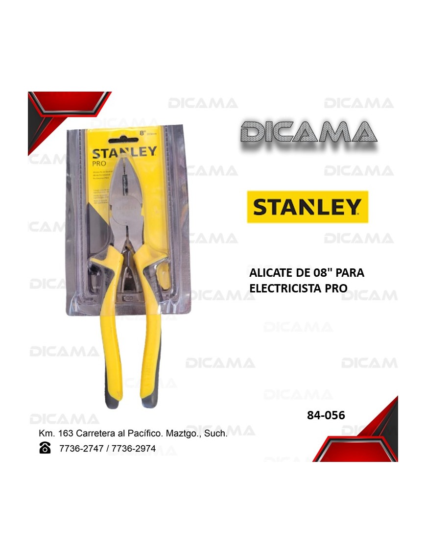 ALICATE 8" ELECTRICISTA PRO