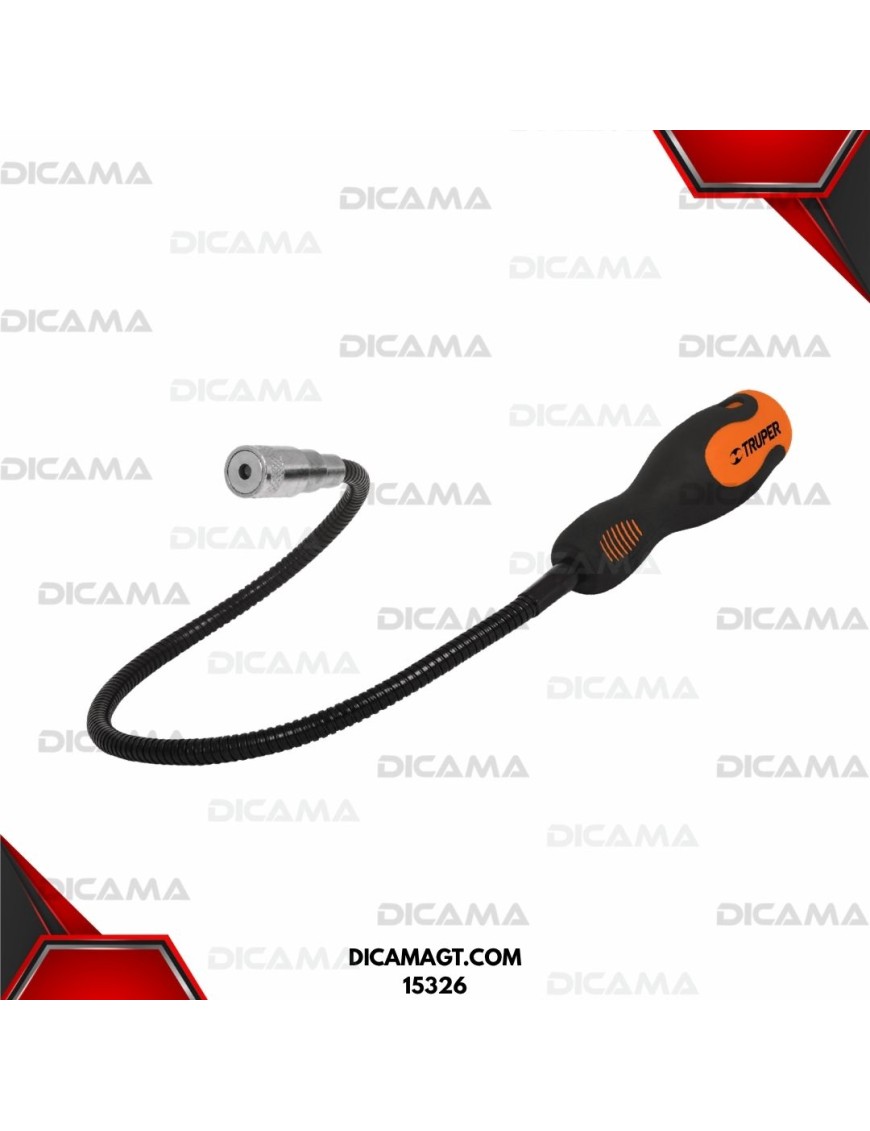 IMÁN FEXIBLE DE ACERO CON LED, 3.4 KG TRUPER 15326
