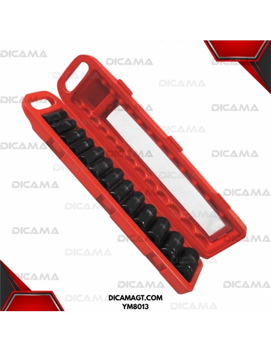 COPAS JUEGO RAIZ 1/2 13 PZAS 10-32MM DE IMPACTO BBT YM8013