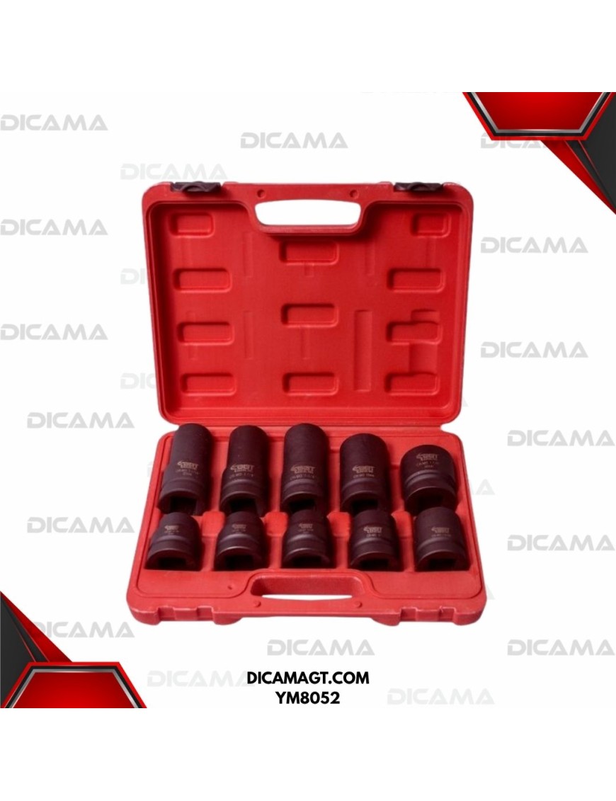 COPAS JUEGO RAIZ 1 10 PZAS DE IMPACTO 13/16 1-1/4 BBT YM8052