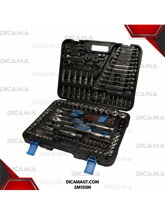 COPAS JUEGO RAIZ 1/4/ 3/8 1/2 150 PZAS MM ELITE SM150M