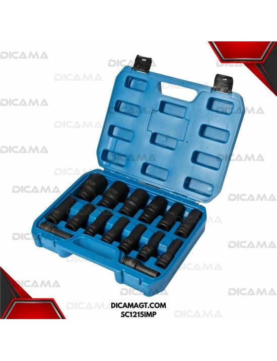 COPAS JUEGO RAIZ 1/2 15 PZAS 10-32 MM DE IMPACTO ELITE SC1215IMP