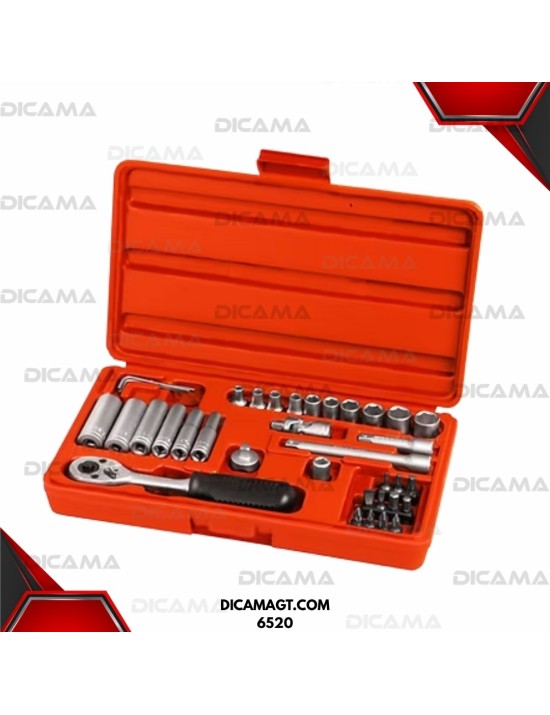 COPAS JUEGO RAIZ 1/4 36 PZAS   MM EXTOL 6520